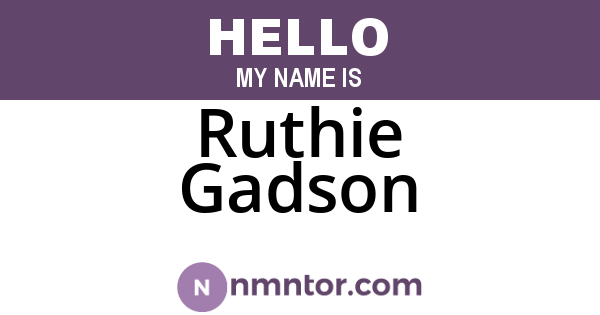 Ruthie Gadson
