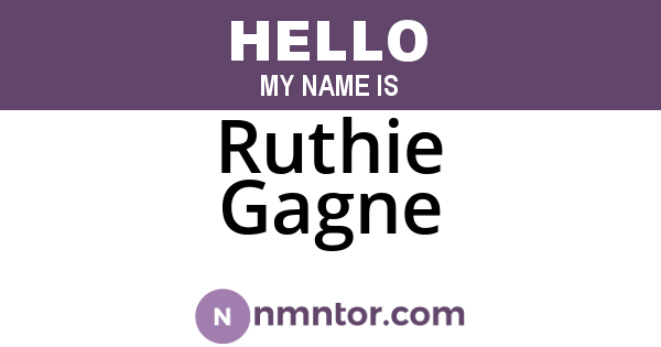 Ruthie Gagne