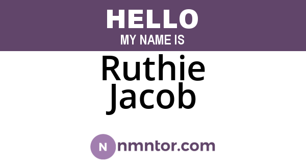 Ruthie Jacob