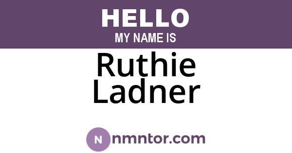 Ruthie Ladner