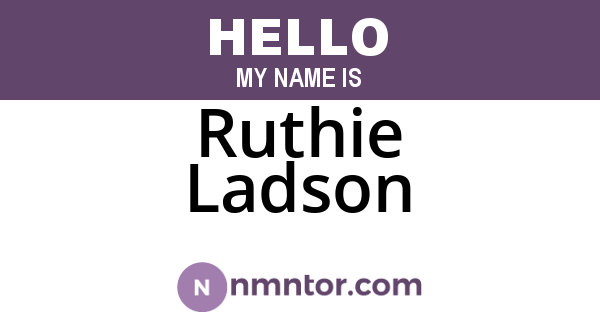 Ruthie Ladson