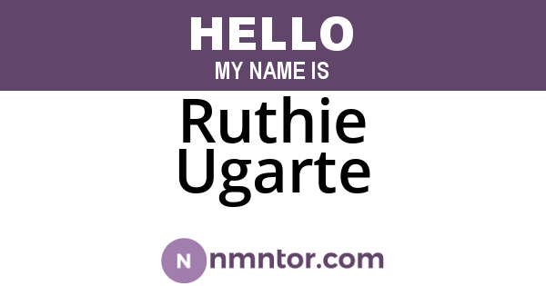 Ruthie Ugarte