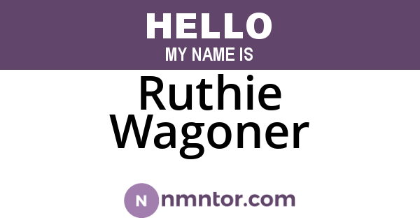 Ruthie Wagoner