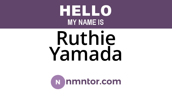 Ruthie Yamada