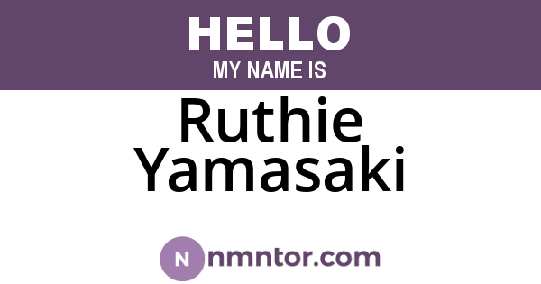 Ruthie Yamasaki