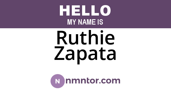 Ruthie Zapata