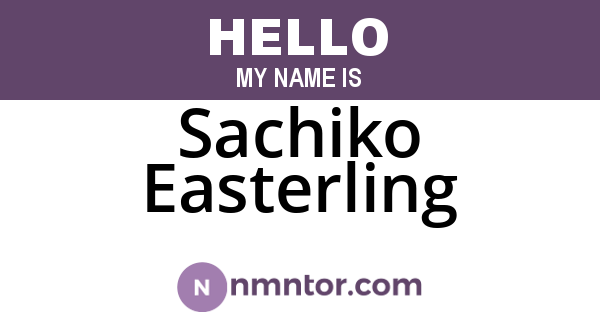 Sachiko Easterling