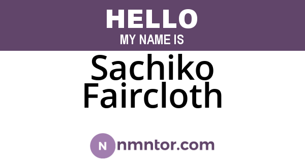 Sachiko Faircloth