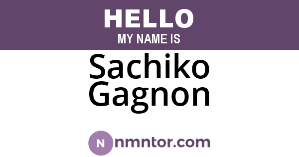 Sachiko Gagnon