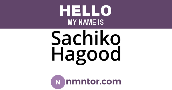 Sachiko Hagood