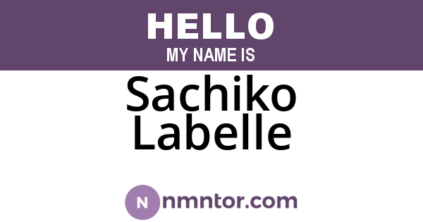 Sachiko Labelle