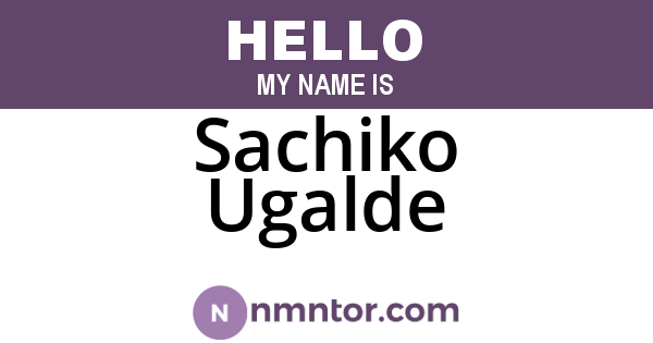 Sachiko Ugalde