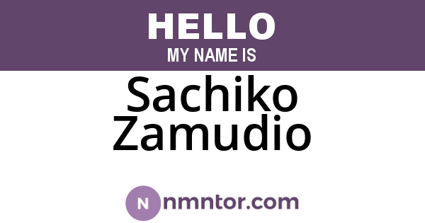 Sachiko Zamudio