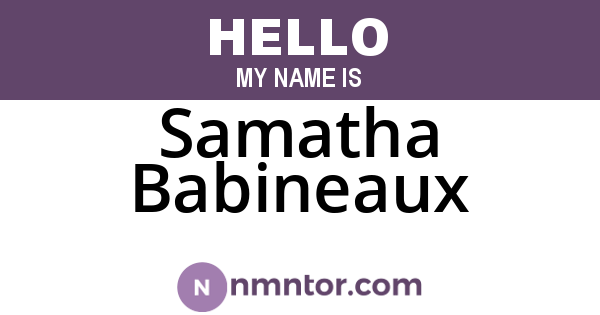 Samatha Babineaux