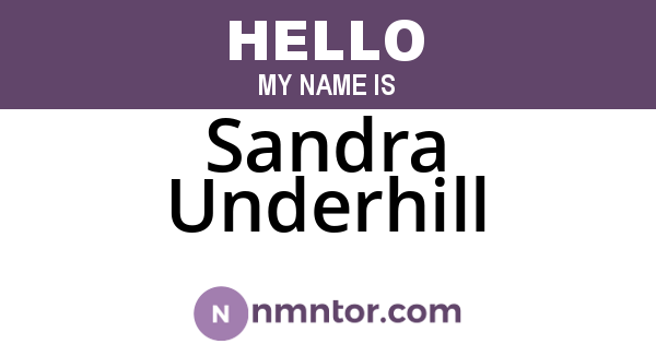 Sandra Underhill