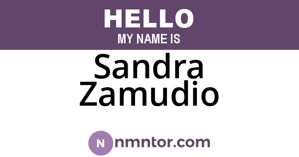 Sandra Zamudio