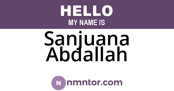 Sanjuana Abdallah