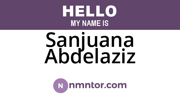 Sanjuana Abdelaziz