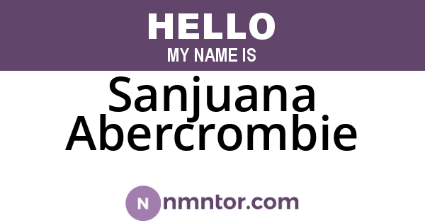 Sanjuana Abercrombie