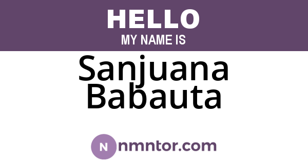 Sanjuana Babauta