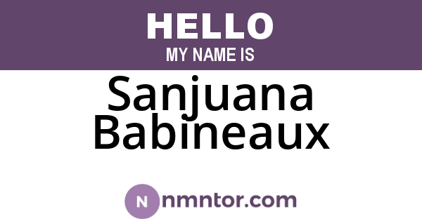 Sanjuana Babineaux