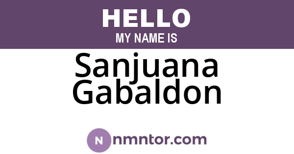 Sanjuana Gabaldon