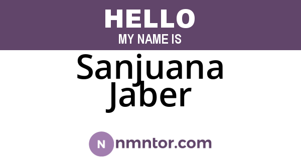 Sanjuana Jaber