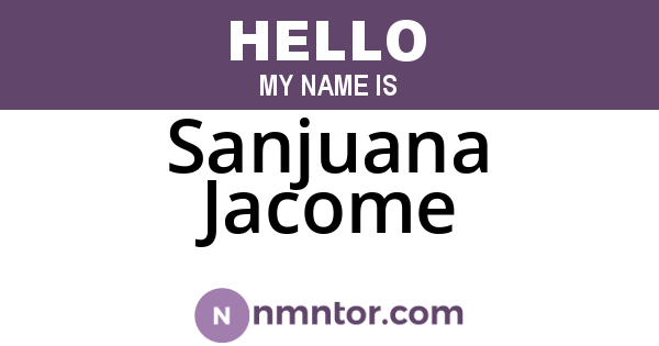 Sanjuana Jacome