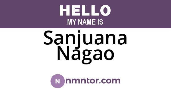 Sanjuana Nagao