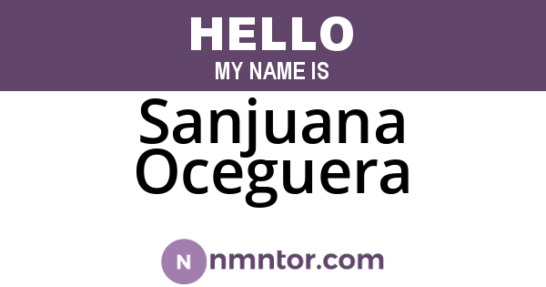 Sanjuana Oceguera