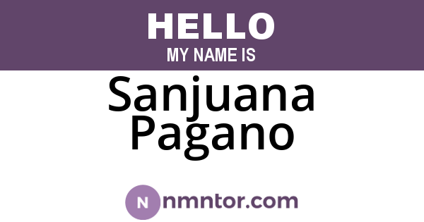 Sanjuana Pagano