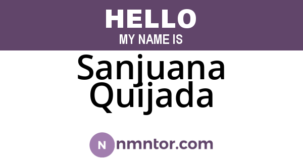 Sanjuana Quijada