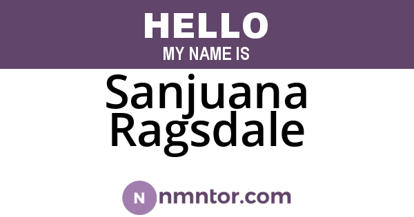 Sanjuana Ragsdale