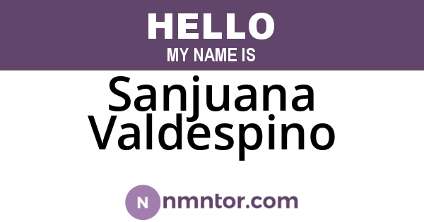 Sanjuana Valdespino