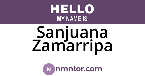 Sanjuana Zamarripa