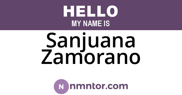 Sanjuana Zamorano