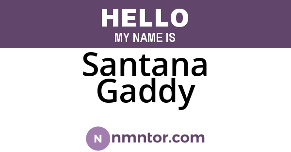 Santana Gaddy