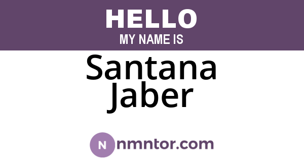 Santana Jaber