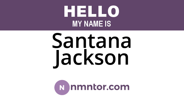 Santana Jackson
