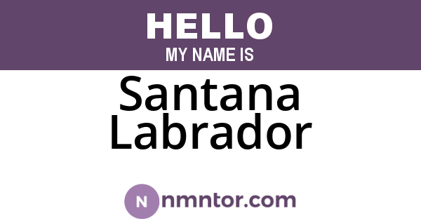 Santana Labrador