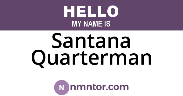 Santana Quarterman