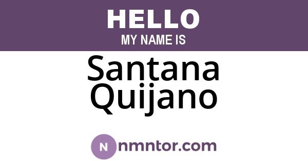 Santana Quijano