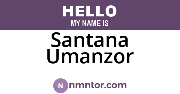 Santana Umanzor