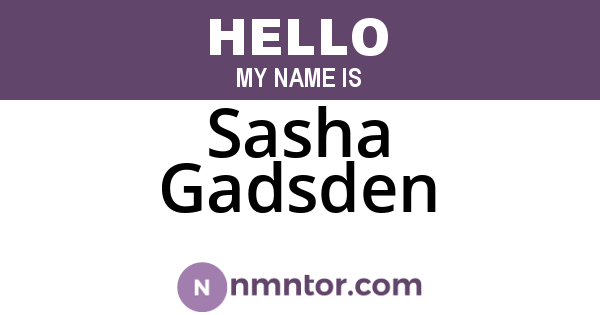 Sasha Gadsden
