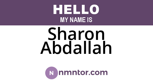 Sharon Abdallah