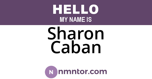 Sharon Caban