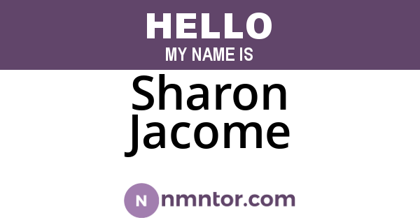 Sharon Jacome