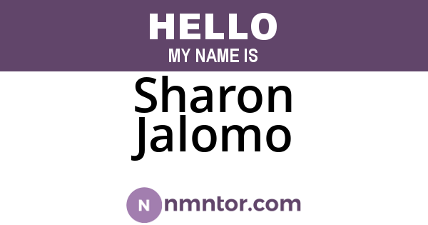 Sharon Jalomo