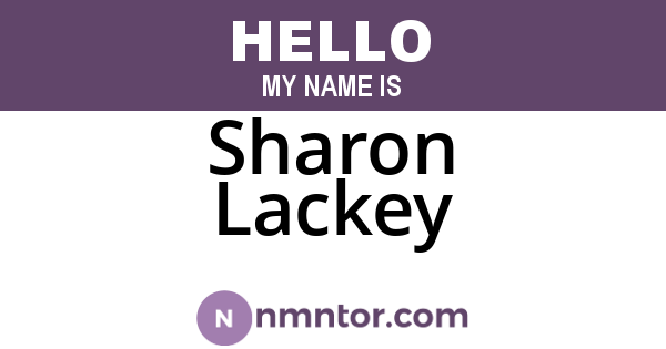 Sharon Lackey