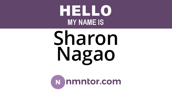 Sharon Nagao